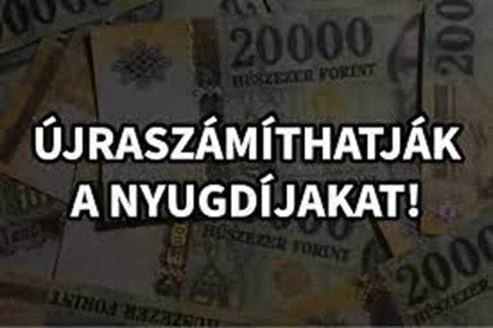 nyugdíj újraszámítása