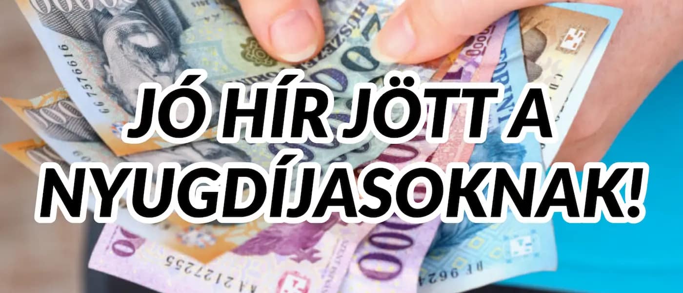 Jó hír jött nyugdíjasoknak